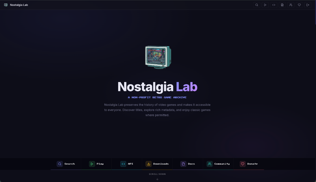 Nostalgia Lab Homepage