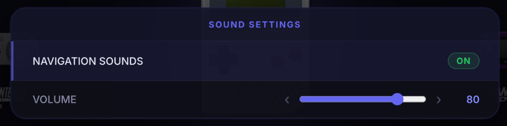 Sound Settings